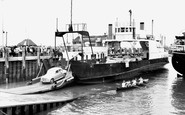 Portsmouth, the Isle of Wight Ferry c1962