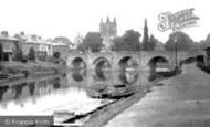 Hereford, the Cathedral and Wye Bridge 1890