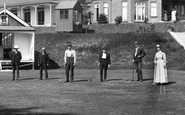 Knightwick, playing Croquet, Sanatorium 1906