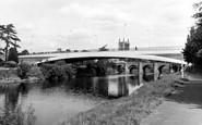 Hereford, Greyfriars Bridge and River Wye c1966