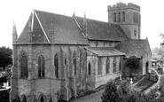 Madley, the Church from the Vicarage c1955