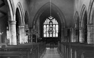 Churchtown, St Helen's Church, interior c1955