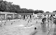 Dagenham, the Swimming Pool, Valence Park c1960