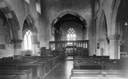 Lower Heyford, the Church interior c1960