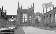 Coventry, the Cathedral Ruins c1955