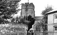 Presteigne, St Andrew's Church from Broad Street c1960