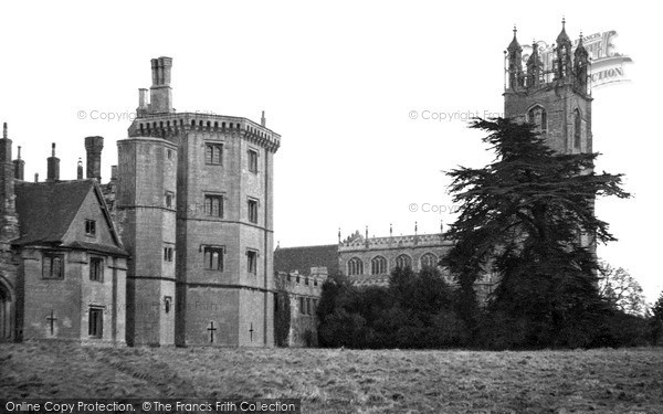 Thornbury, the Castle and Church c1955