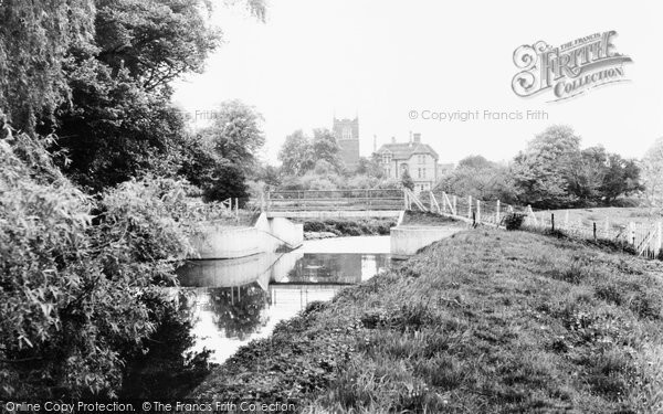 Blunham, Footbridge and River Ivel c1965