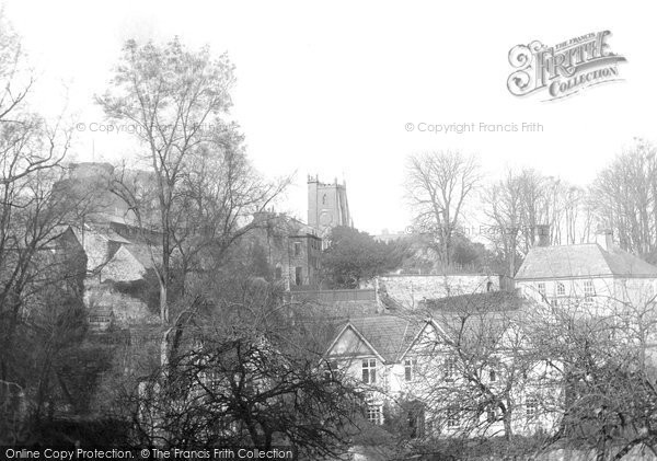 Launceston, Church and Castle and Dockacre House 1906