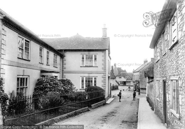 Colyton, Fore Street, with Girls School 1907