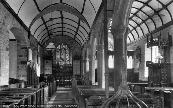 Alwington, Church interior 1907