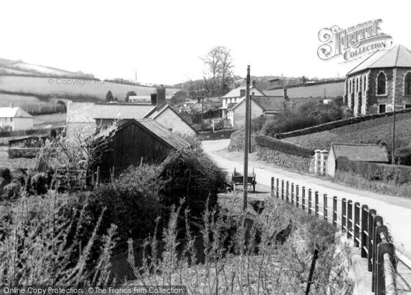 Brayford, Village from Bridge c1955