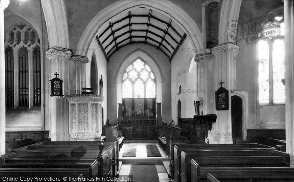 Witheridge, St John Baptist Church interior c1960