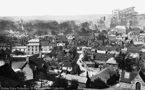 Winchester, from St Giles Hill 1886