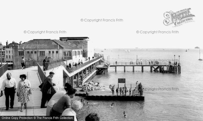 Portsmouth, Victoria Pier and the Sally Port c1960