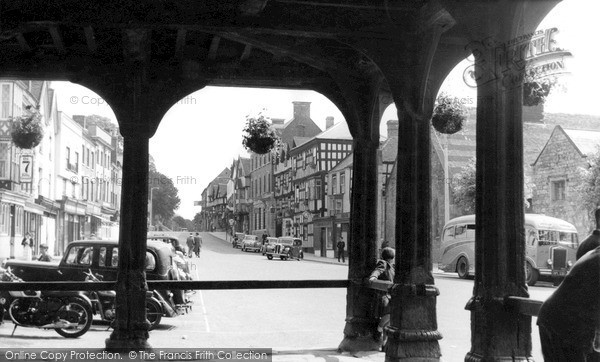 Ledbury, High Street from Market House c1955
