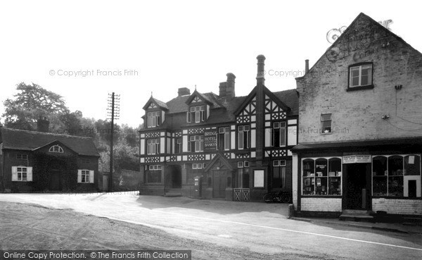 Stanford Bridge, Hotel, Post Office and Stores c1955
