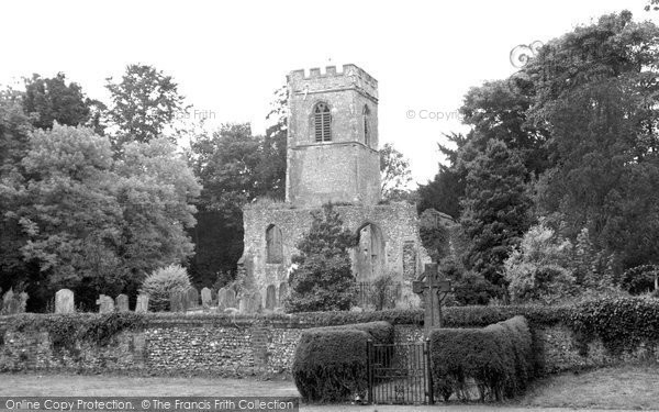 Ayot St Lawrence, the Old Church c1955