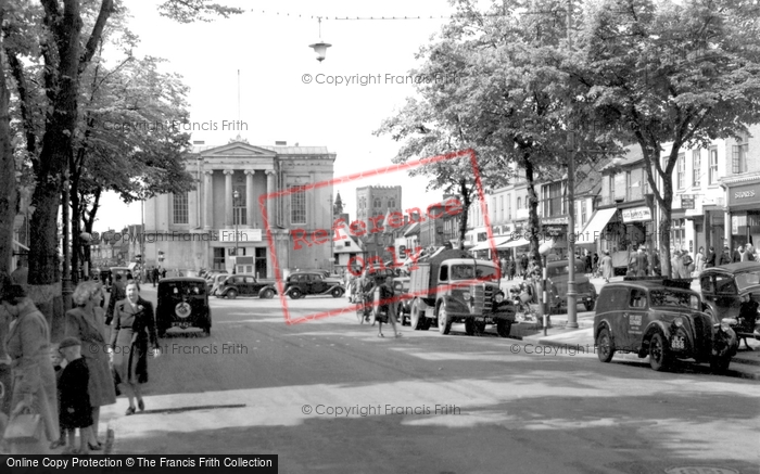Photo of St Albans, Town Hall and Market Place c1959, ref. S2161a