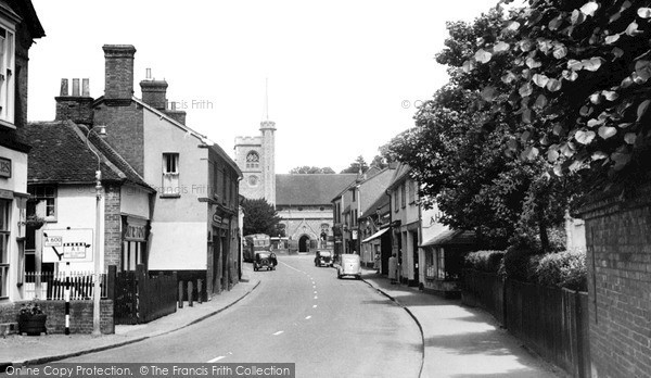 Photo of Welwyn, High Street c1955, ref. W293006