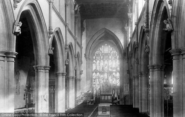 Parish Church Interior 1897, Wigan 