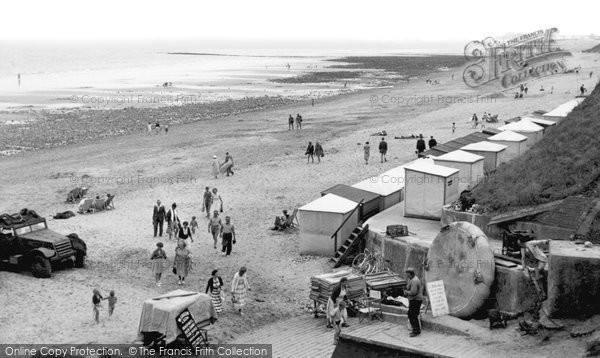 East Runton, the Beach c1955