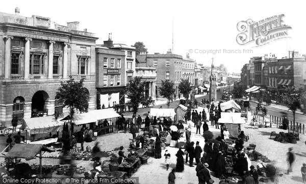 Taunton, Market Place 1886