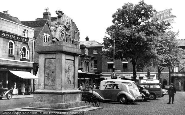 Lichfield, Market Place c1955