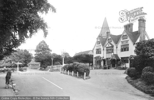 Merrow, Hotel and Church 1927.  (Neg. 79924)  © Copyright The Francis Frith Collection 2008. http://www.francisfrith.com