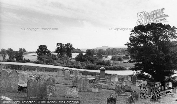 Thakeham, the Downs from the Church c1960