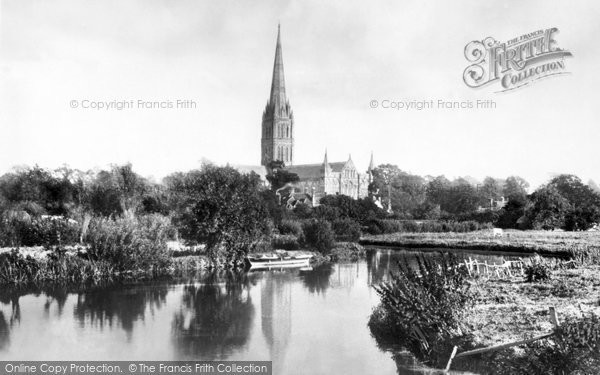 Photo of Salisbury, the Cathedral from the River 1887, ref. 19730
