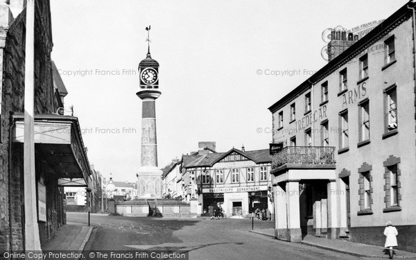Tredegar, Town Clock and Circle c1955
