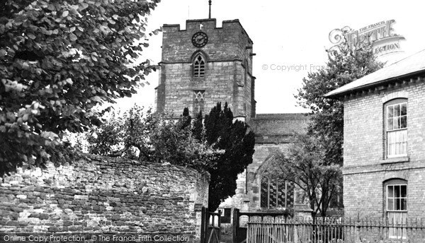 Presteigne, St Andrew's Church from Broad Street c1960