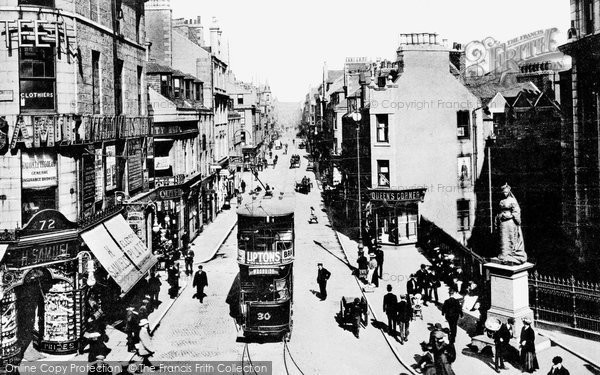 Aberdeen, St Nicholas's Street and Queen's Corner c1899