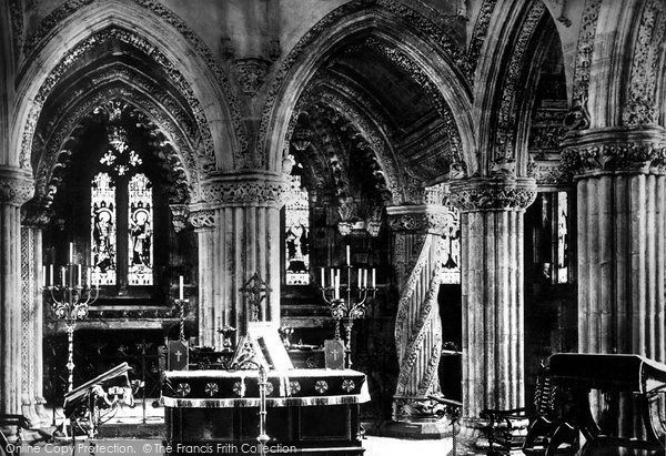 Roslin, the Chapel, the Interior 1897