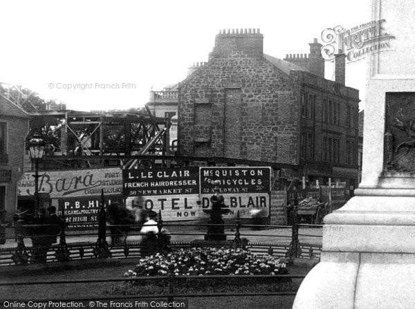 Ayr, Hoardings at Alloway Street and Dalblair Road Junction 1897
