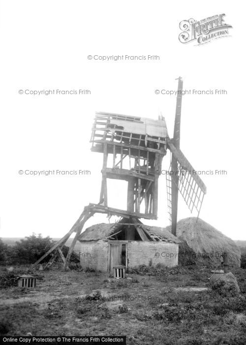Madingley,the Ruined Windmill 1909,Cambridgeshire