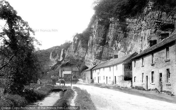 Photo of Stoney Middleton, Entrance and Lovers Leap 1896, ref. 37820