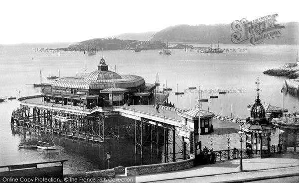 Photo of Plymouth, the Pier and Drake's Island 1892, ref. 30583