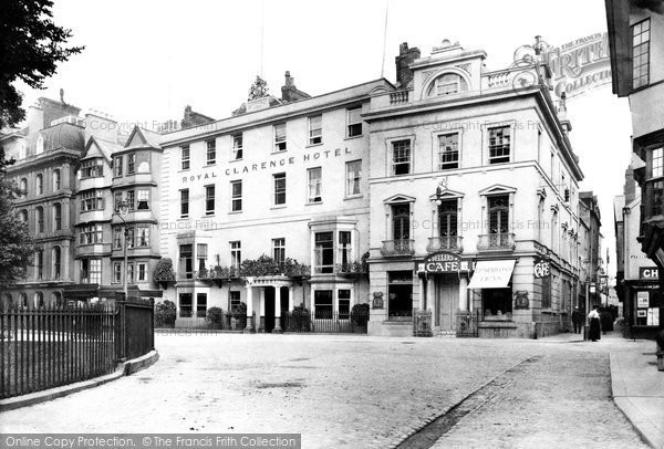 Photo of Exeter, the Royal Clarence Hotel and Dellars Caf? 1907, ref. 58031