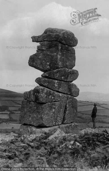 Photo of Dartmoor, Bowerman's Nose Tor c1930, ref. D6033