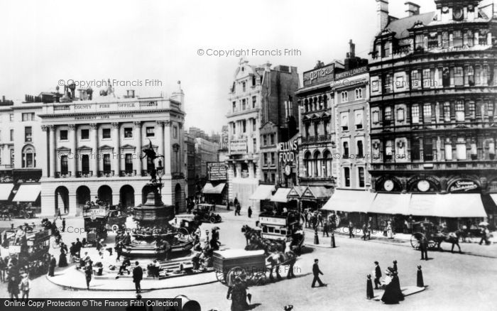 Photo of London, Piccadilly Circus c1893, ref. L130002