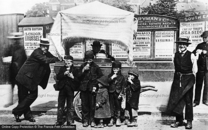 Photo of London, A Hokey Pokey Stall, Greenwich 1884, ref. L130110