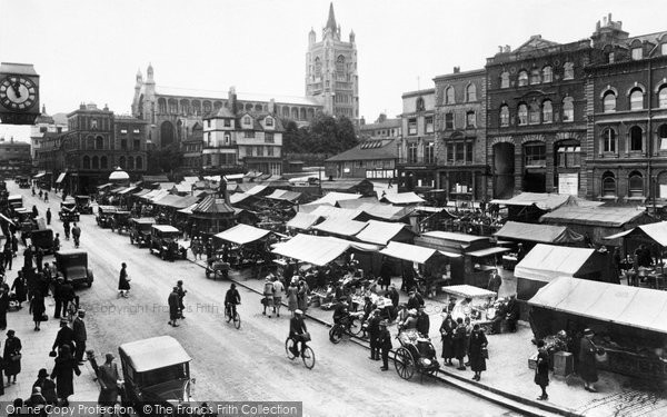 Photo of Norwich, Market Place 1929, ref. 81796