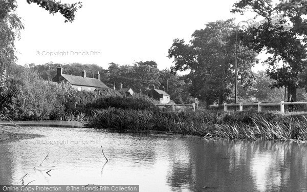 Photo of North Walsham, the Pond and Blue Bell Inn c1955, ref. n42004