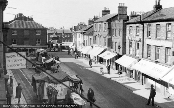 Photo of North Walsham, the Market Place c1955, ref. n42021