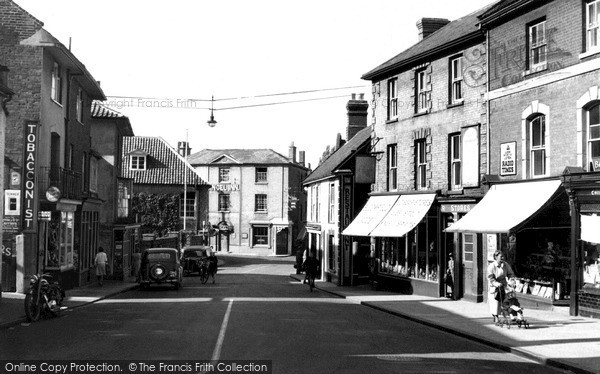 Photo of North Walsham, Market Street c1955, ref. n42024
