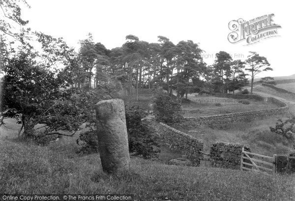 Photo of Bardon Mill, the Roman Milestone near Vindolanda 1924, ref. 76665