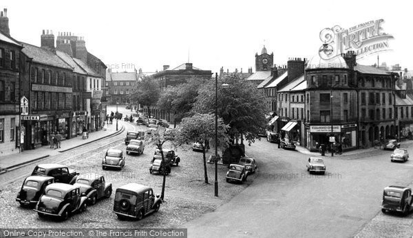 Photo of Alnwick, Bondgate and Market Place c1955, ref. A223017
