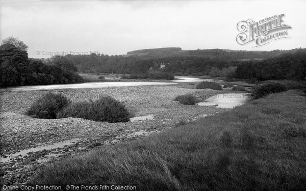 Photo of Bardon Mill, view down the River c1950, ref. B548014